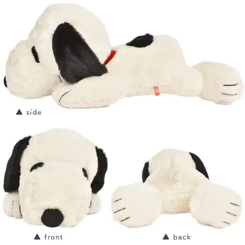 2024 Miniso Snoopy Surroundings Extra Large Puppy Dog Doll Pillow Bed Cushion Fill Doll Paper Box Cover Plush Doll Birthday Gift