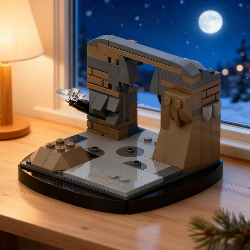 154pcs MOC Star Battle Squad's Vignette - Mandos Nite Owls Model Building Blocks Construction Collection Idea DIY Craft Birthday