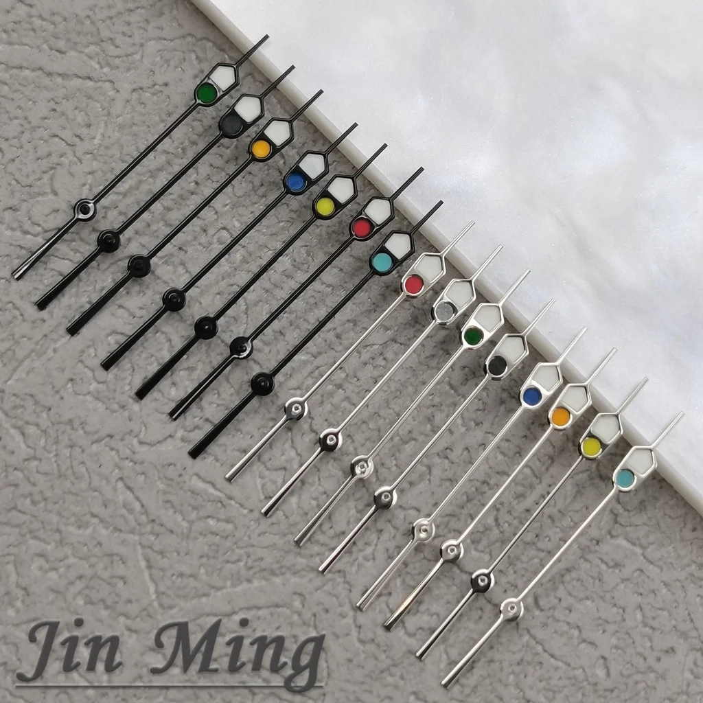 Hohe Qualität Uhr Hände 13mm Silber Schwarz Für NH35 NH36 7S26 7S36 4R35 4R36 Bewegung Uhren Zubehör Grün leuchtende