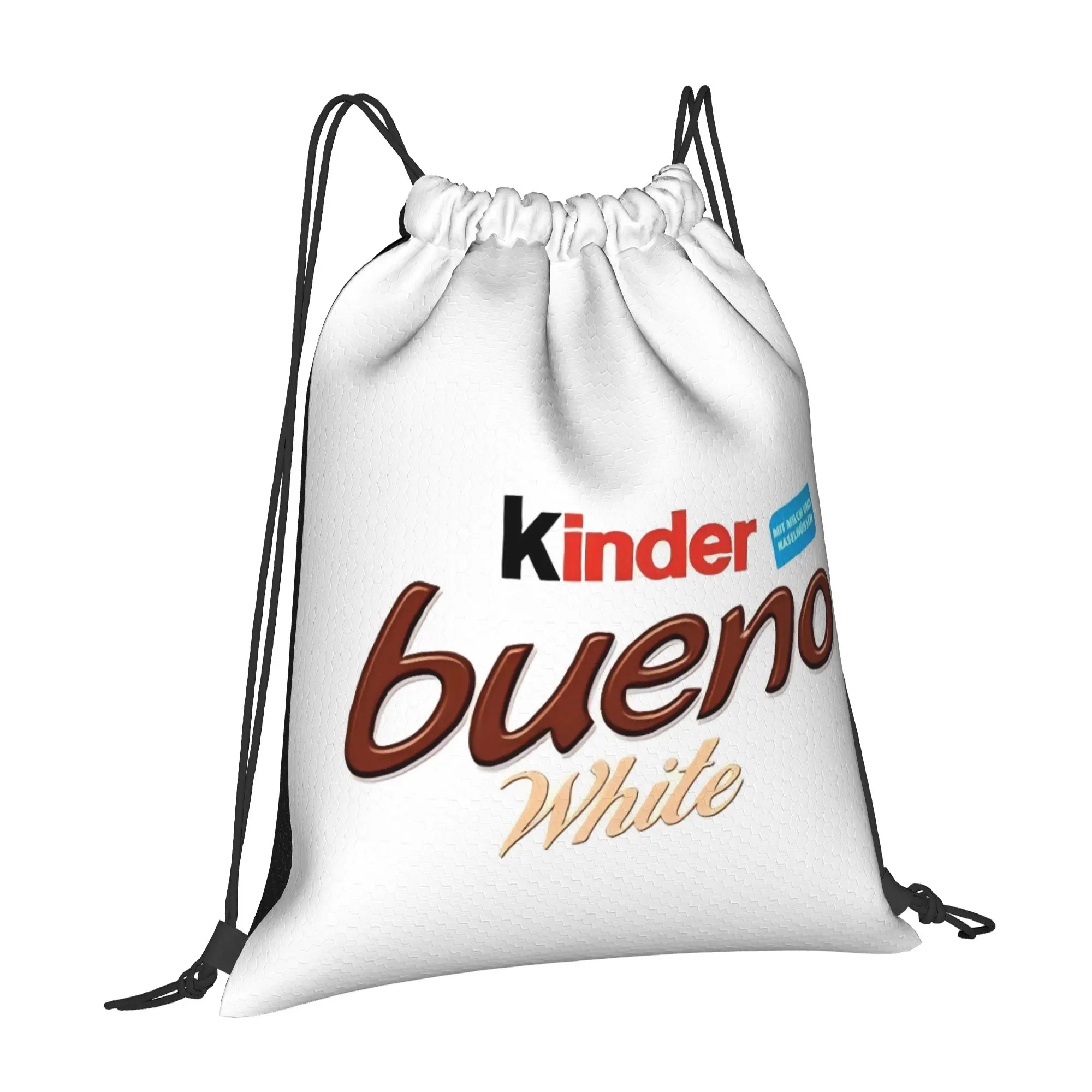 Kinder Bueno 2 kinder  Portable Sports Drawstring Backpack Riding Backpack Gym Clothes Drawstring Bags