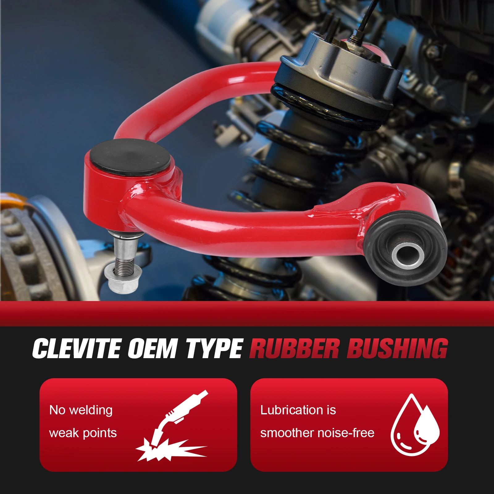 2pcs Front Upper Lift Replacement Control Arms Ball Joints Kit Set for Ford F-150 11-16