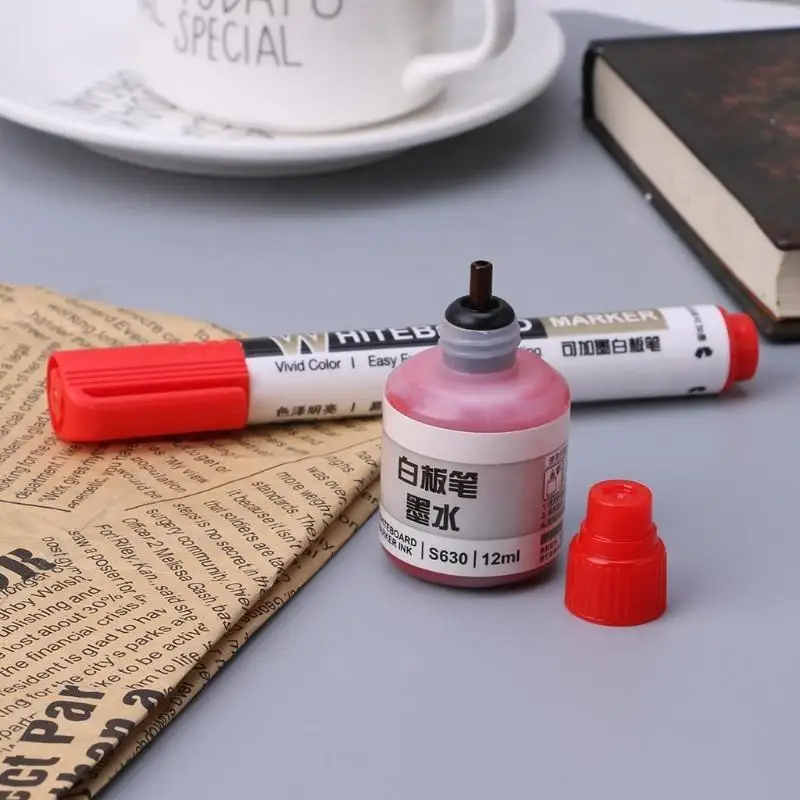 G8TA Bảng trắng đánh dấu Bút đầy mực 1 chai 12ml Phòng khách phòng ngủ gia đình