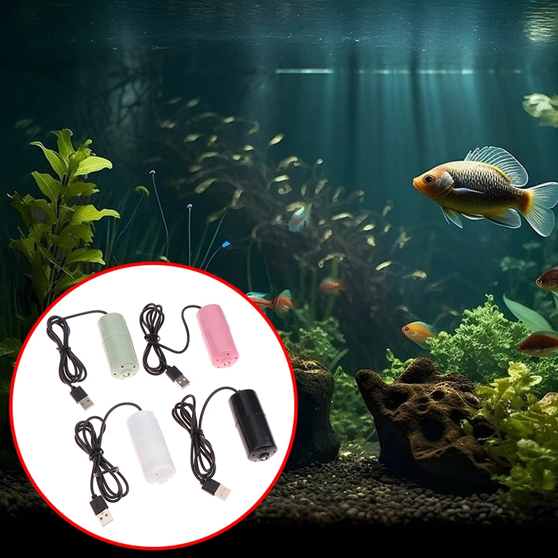 

Aquarium Oxygen Air Pump USB Small Oxygenator For Fish Tank Silent Air Compressor Mini Aerator Portable Fish Tank Accessories