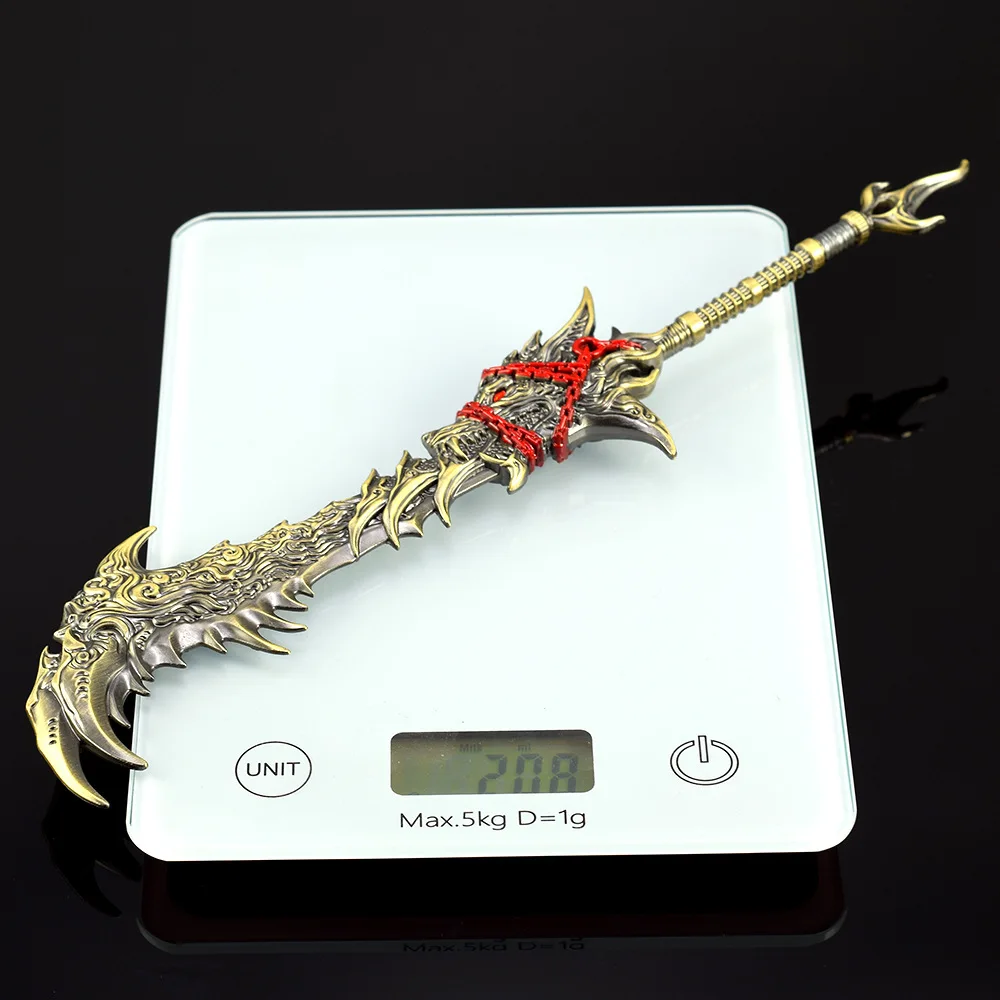 30cm Naraka Bladepoint jeu arme périphérique modèle loup céleste maître jouet épée tout en métal artisanat ornement modèle garçon cadeau