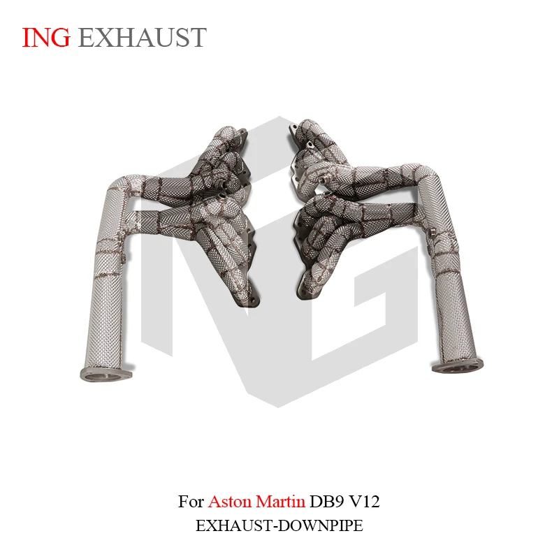 

ING Performance Exhaust Part Manifold Pipe For Aston martin DB9 V12 6.0L Auto Motive Sport Competion Header Heat Shield System