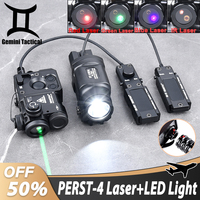 WADSN Metal Zenitco Perst 4 PERST-4 IR Green Red Blue Klesch 1S 2U Hight Power Flashlight Hunting M300 M600 Surefir Flashlight