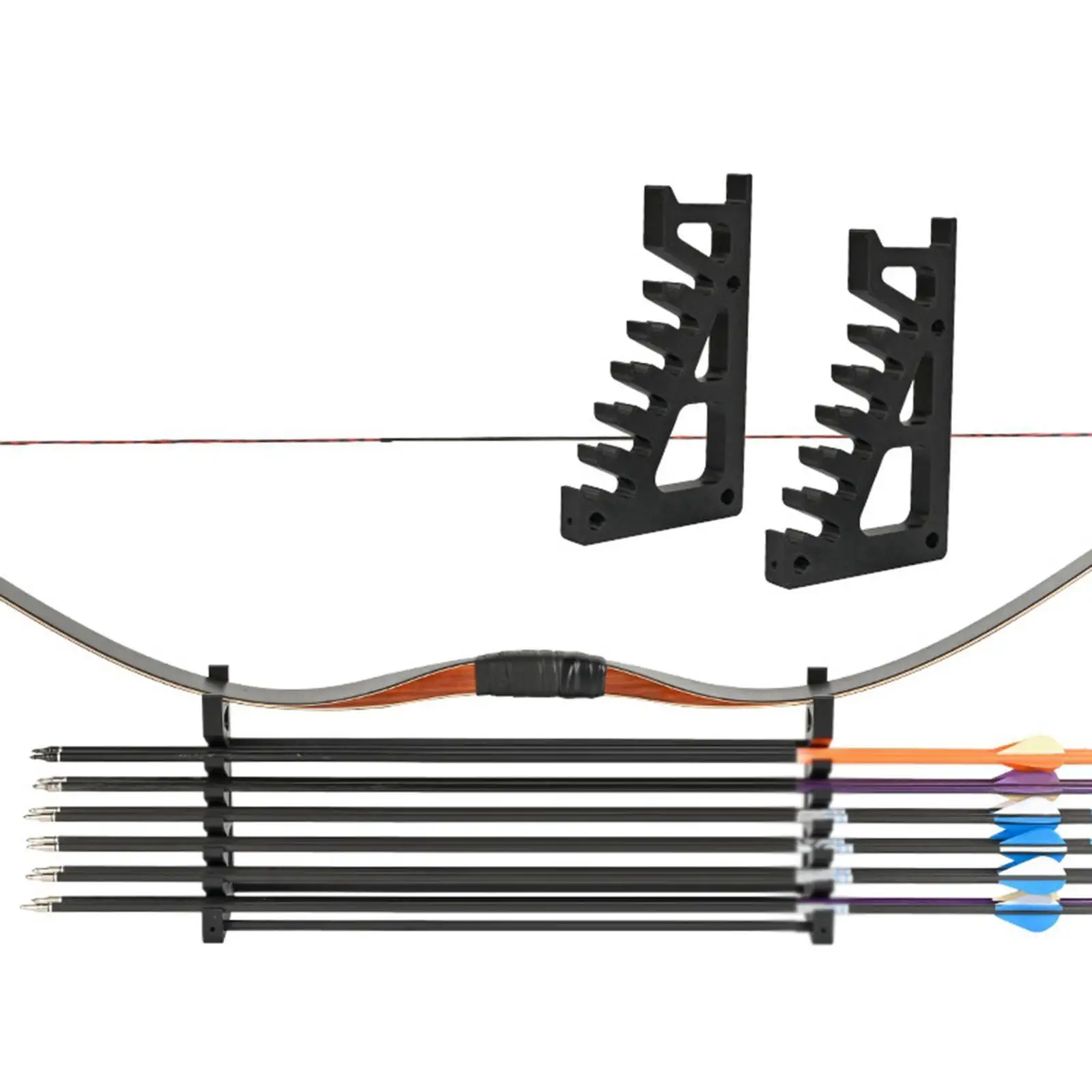 Bow and Arrow Holder Hold 12 Arrows Organizer Organization Portable Storage Rack for Club Garage Shop Collectors Counter