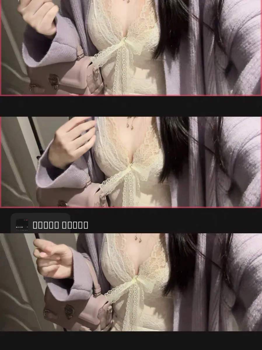 

Rongs Roland Purple 2023 New Gentle Wind Vintage Strap Dr Knitted Cardigan Outerwear Women's Faion Inner Wear