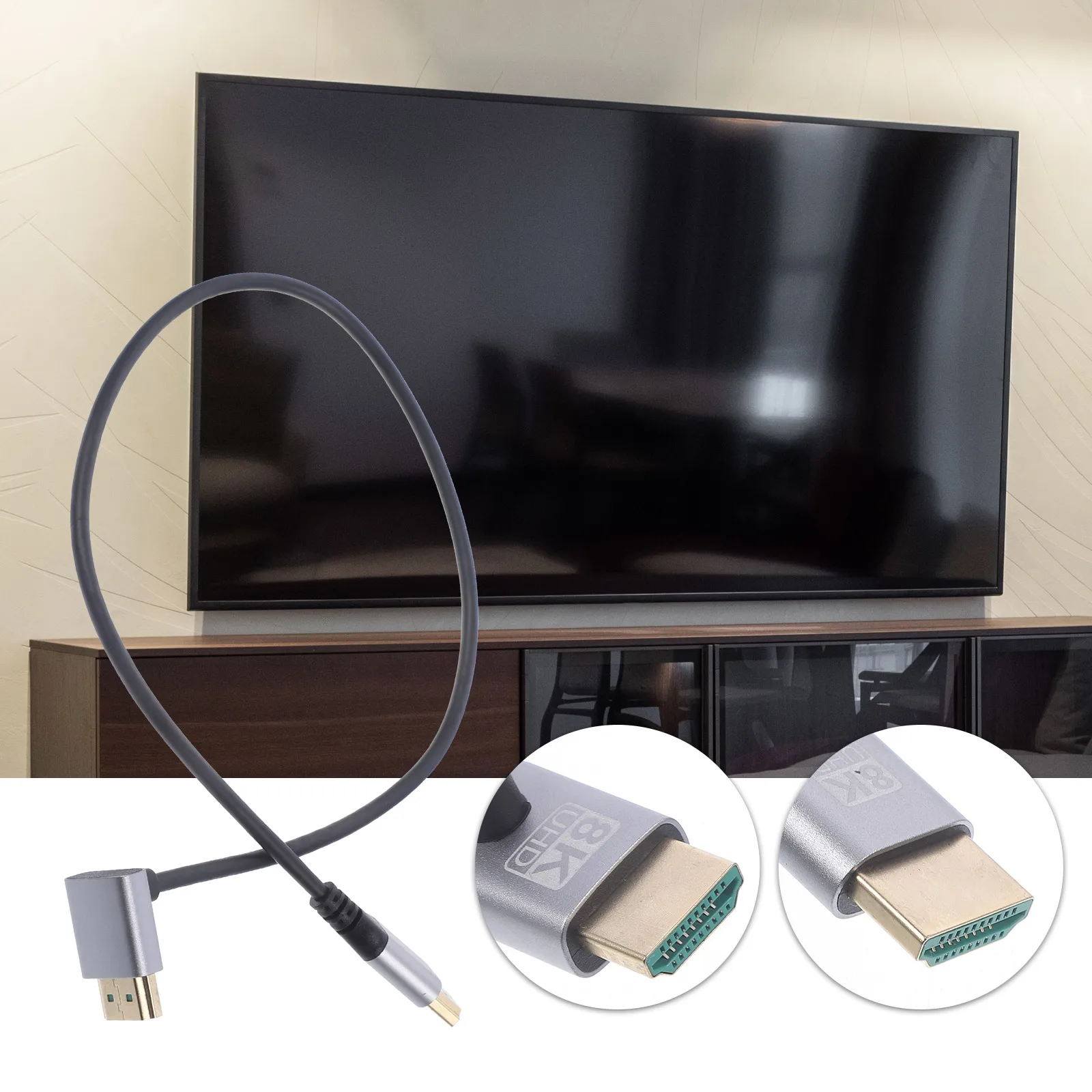 

High-definition Connection Cable Video for Monitor Short Multi Charging Tinned Copper