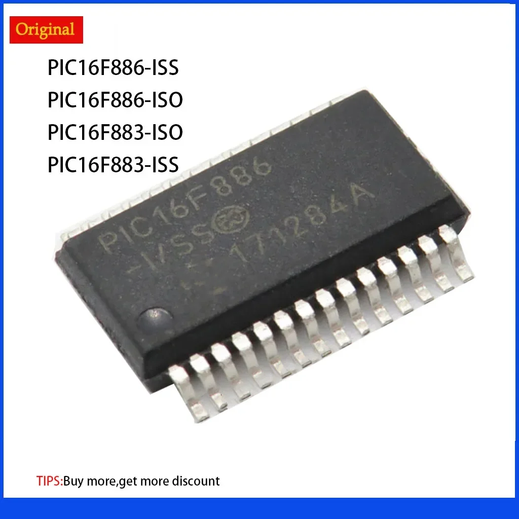 PIC16F886-ISS PIC16F886-ISO PIC16F883-ISO PIC16F883-ISS sop-28 Chipset  Microcontroller 8-bit 20MHz 14KB