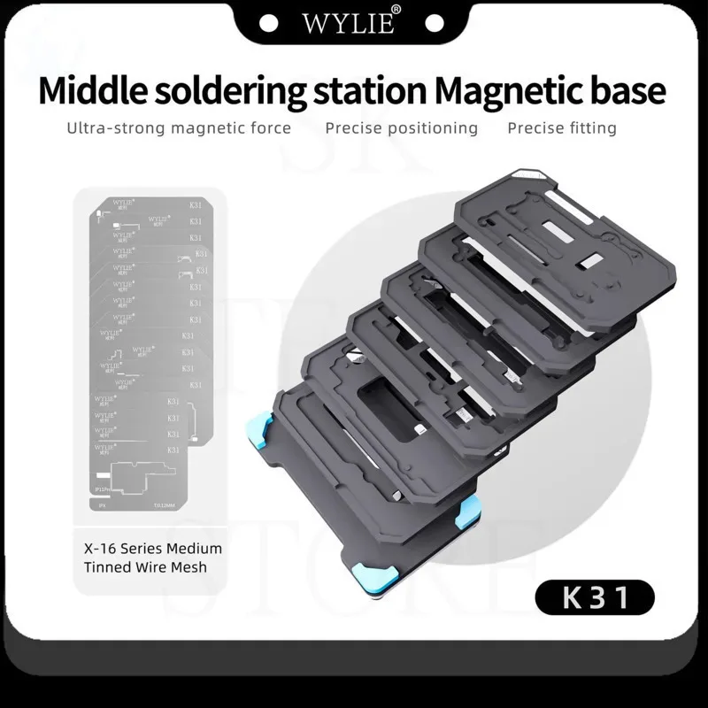 WYLIE K31 Tin Planting Platform for X 11 12 13 14 15 16ProMax Motherboard Middle Layer Soldering Steel Mesh Maintenance Fixture