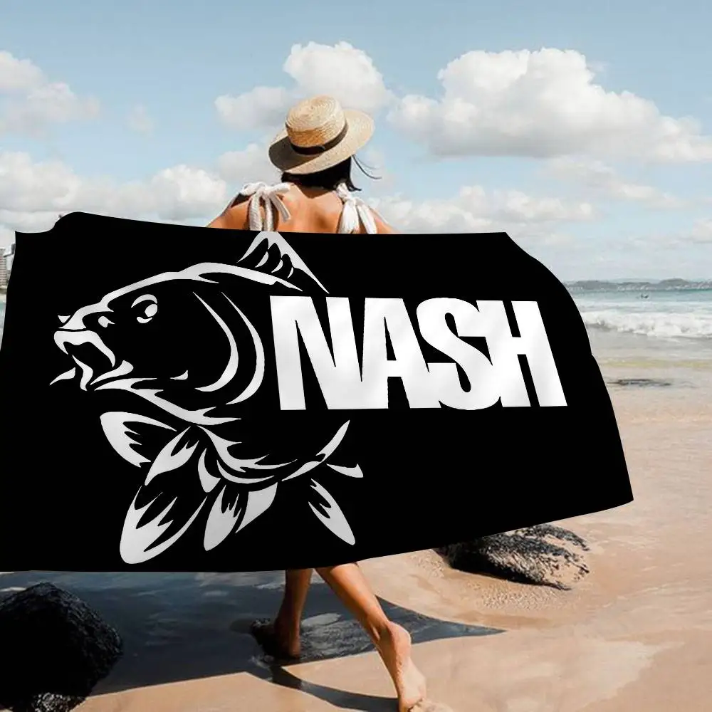 

Nash Fishing Logo Bath Towel Microfiber Soft Water Absorbing Breathable For Girl Kids Decorative Cartoon Beach Towel