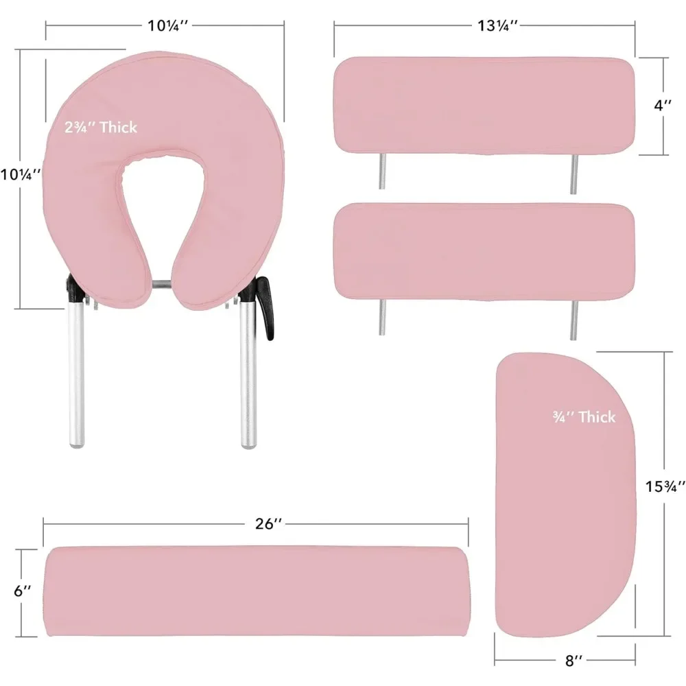 Mesa De Massagem Ajustável Em Altura, Cama Spa, Ampla, Cama De Salão Portátil, Esponja, Mochila De Luxo, Mesa De Reiki