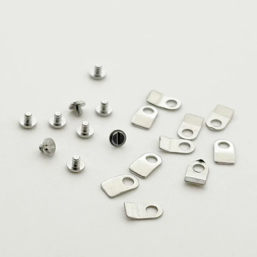 Watch Movement Accessories Set Compatible with 2824 2836 2834 2846 Fixed Machine Plate & Screw 10/50/100 Pack for Watch Repair