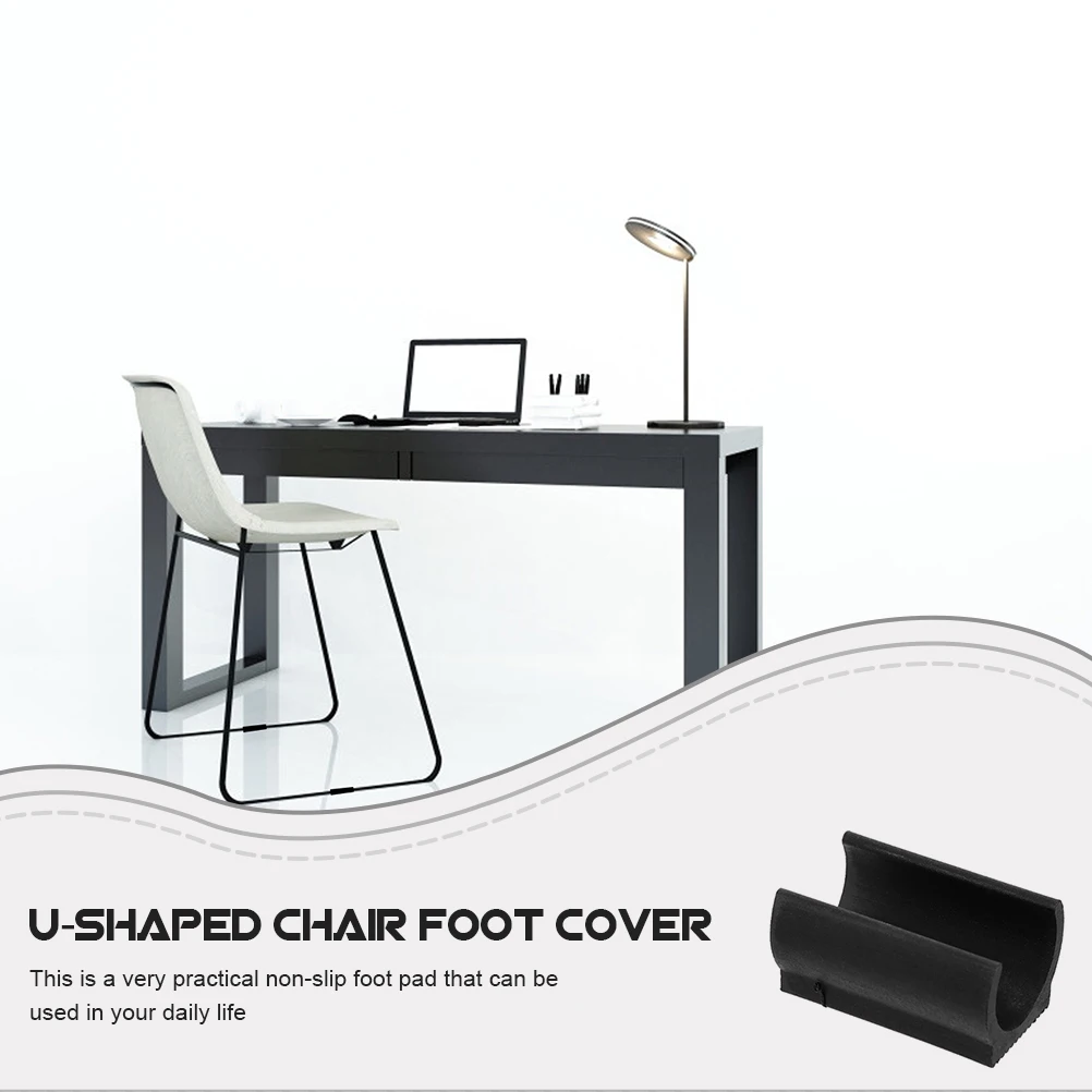 

25 pcs Non-slip Plastic Feet for Chair Legs Floor Protectors U-shaped Covers Furniture Trampoline Leg Guards Anti-skid Noise