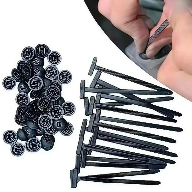 

20/50/100Pcs Multipurpose Nylon Universal Cable Tie Buckle Self-Locking Nylon Buckle Tie Holder Cable Tie Retainer