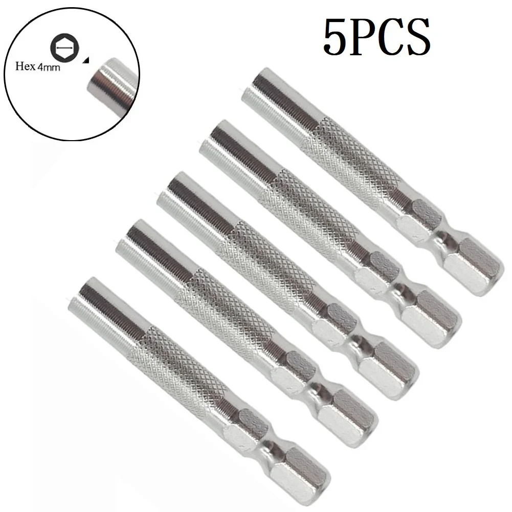 

5pcs/Set Screwdriver Adapter 6.35mm Hex Handle Insert Bit Adapter To 4mm Electric Screwdriver Socket Holder Converter Adapter