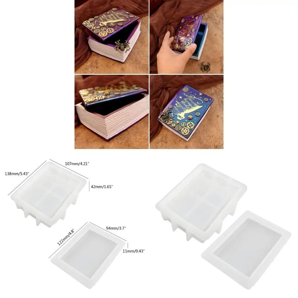 

Силиконовые формы для подарочных коробок для ювелирных изделий, органайзер для ювелирных изделий своими руками, многоразовая для