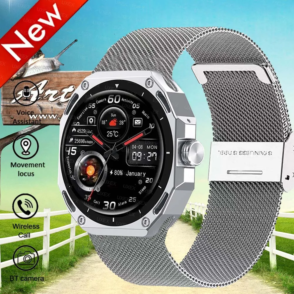 Men's 2026 New 1.53 HD Smartwatch Display Health Tracking Bluetooth Call Voice Assistant Sport Multifunction Smartwatch Outdoors