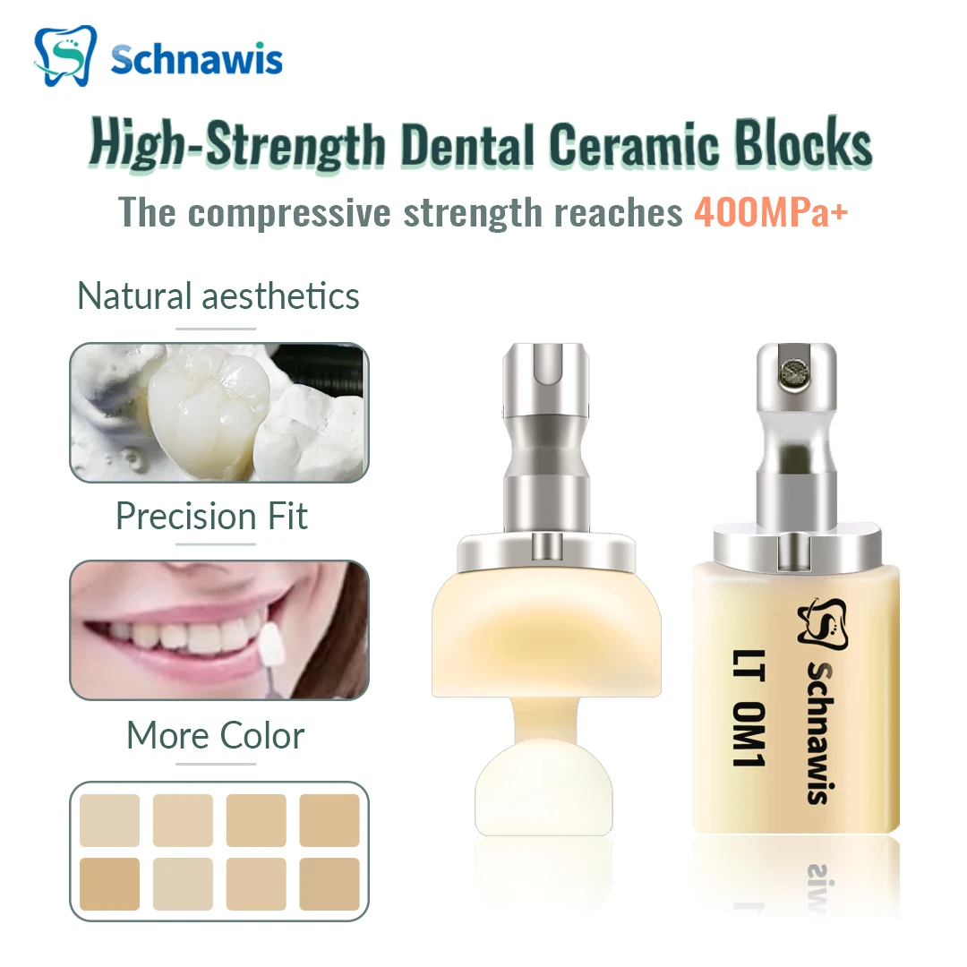 5 개/상자 치과 실험실 리튬 디실리케이트 C14 유리 세라믹 블록 CAD CAM Sirona Cerec 밀링 시스템 용 LT/HT 베니어 재료