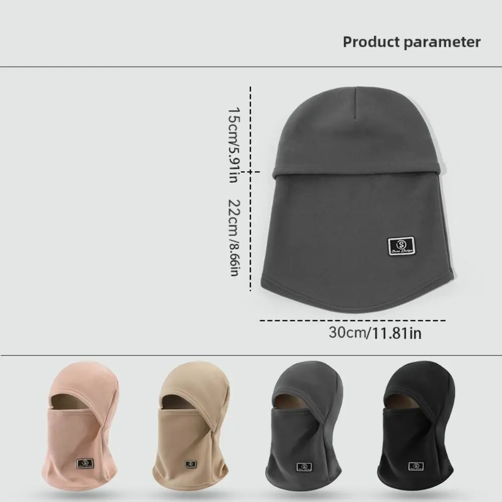 Passamontagna in pile antivento moda Cappello caldo Copri viso Pullover Berretto Protezione per le orecchie Scaldacollo Maschera Cappuccio Berretti Ragazze