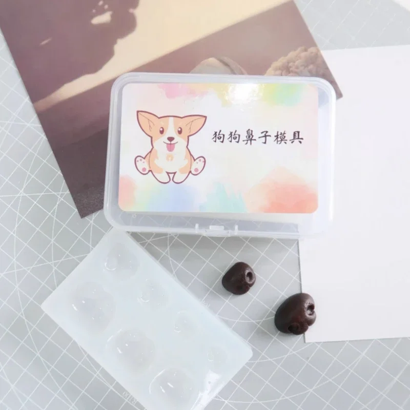 Cat/dog Simulated Nose Silicone Mold Resin Clay Diy Triangle Nose Wool Felt Poke Legarfield Cat Nose Accessories Mold