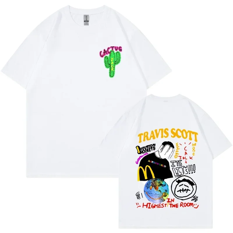 Fashion Hip Hop Teen Student T Shirt Men Women ASTROWORLD Harajuku Boy Girl T-Shirts WISH YOU WERE HERE Letter Print Tees Tops