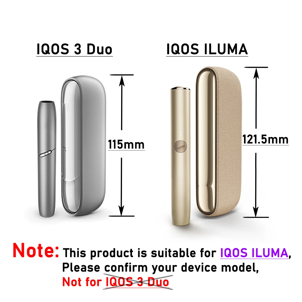 Silicone Protective Case + Side Cover for IQOS ILUMA High Quality Protective Cover for IQOS 4 ILUMA Case Outer Accessories