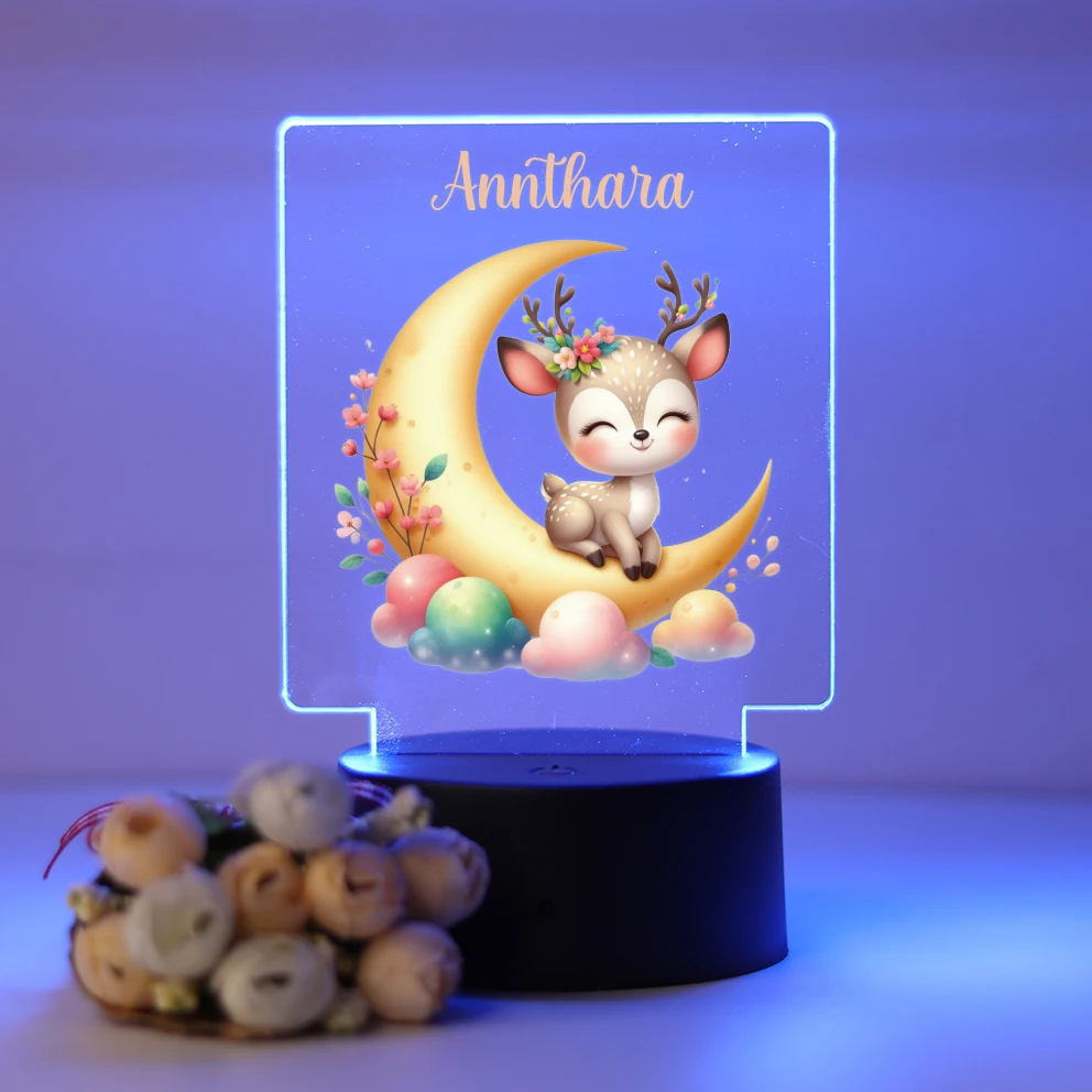 

Personalized Custom Fawn NEW Led Night Light Room Decor Decoration Children Hoom Gift Rgb Night Lights Led