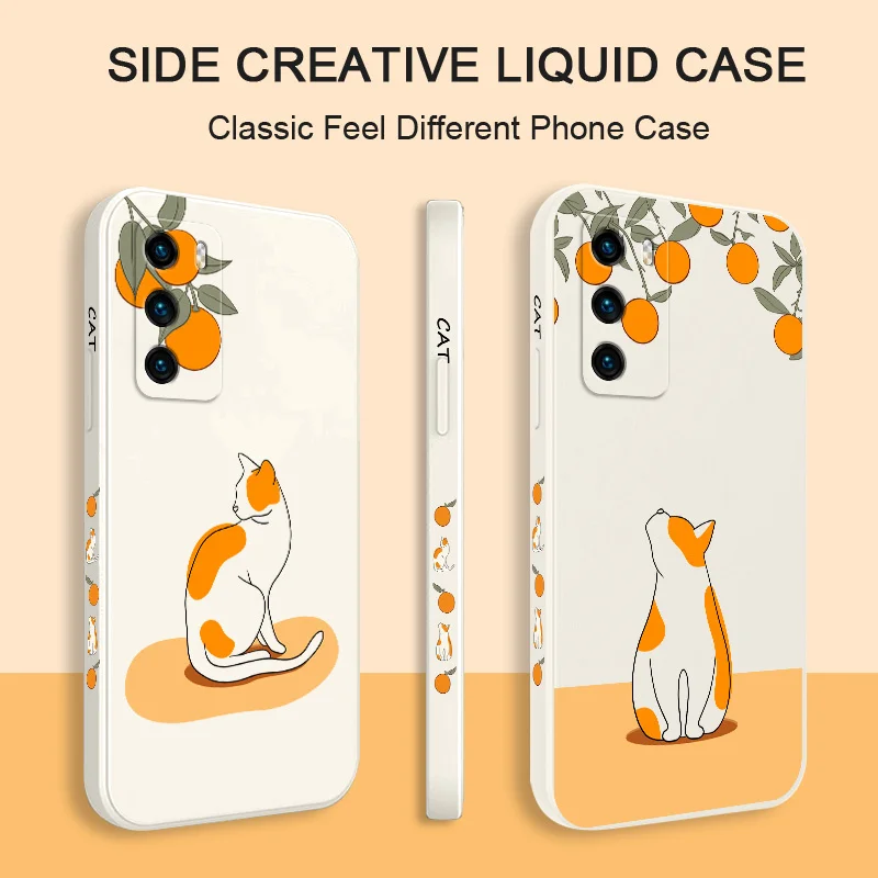 

Little Orange Cat Phone Case For Huawei P40 P50 P30 P20 Pro Lite Nova 10 10SE 9 9SE Mate 50 50E 40 30 20 Pro Lite Cover