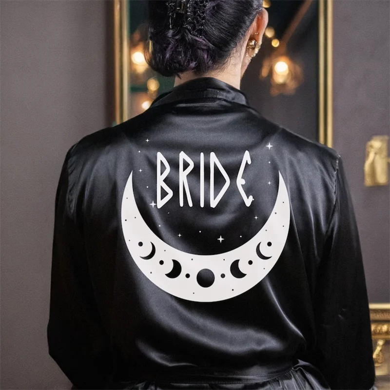 

Witch Bridal Party Robe Brides Coven Maid of Honor Robe Gothic Bridesmaids Bride To Be Bachelorette Party Supplies Bride or Die