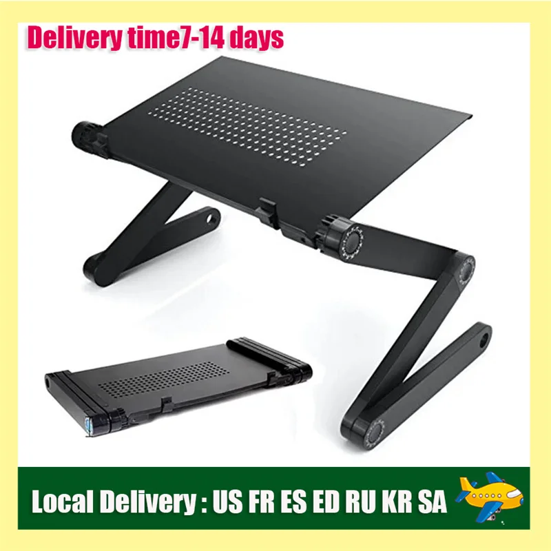 Adjustable Laptop Stand Folding Portable Notebook Computer Table Lapdesk for Sofa TV Bed PC Desk Stand Multifunctional