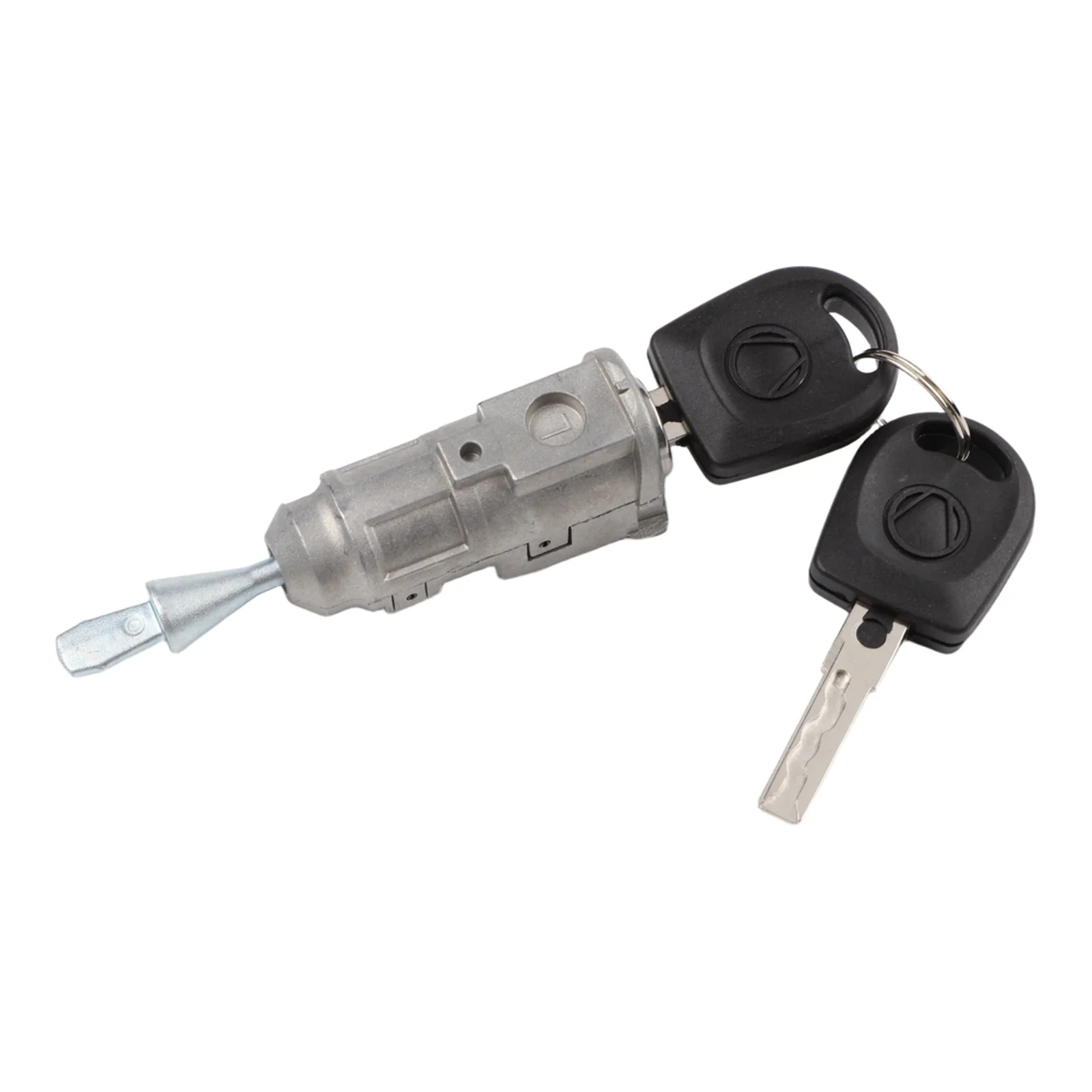 Cilindro de cerradura de puerta con llave, 107837167BA, Metal, negro, plateado, gris, para POLO, cerraduras exteriores para coche, accesorios de hardware, 1 ud.