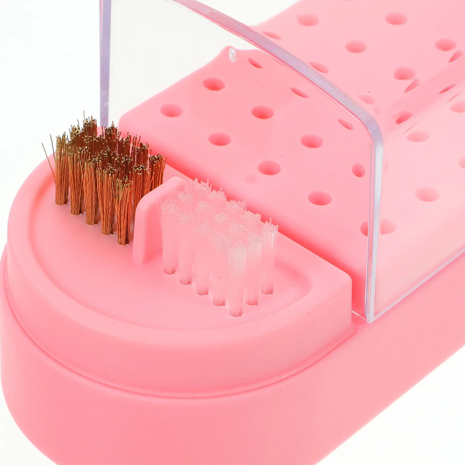 

Прозрачный органайзер для хранения насадок для маникюра, подставка для демонстрации, для салонов красоты и домашнего использования