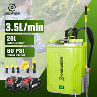 ONEGREEN 20L Electric Sprayer Electric Garden Sprayer 21V Cordless Power Irrigation Sprayer Gardening Tools For 21V Battery