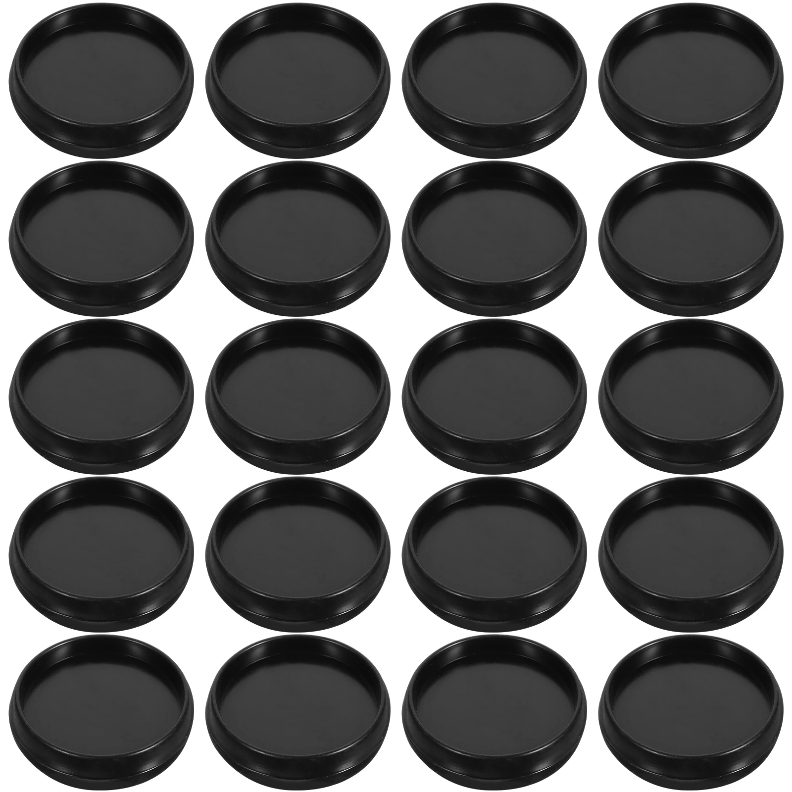 

55pcs Binder Discs Mushroom Button Photo Album Round Discbound Binding Card Book Black Plastic Loose Leaf Office Supplies