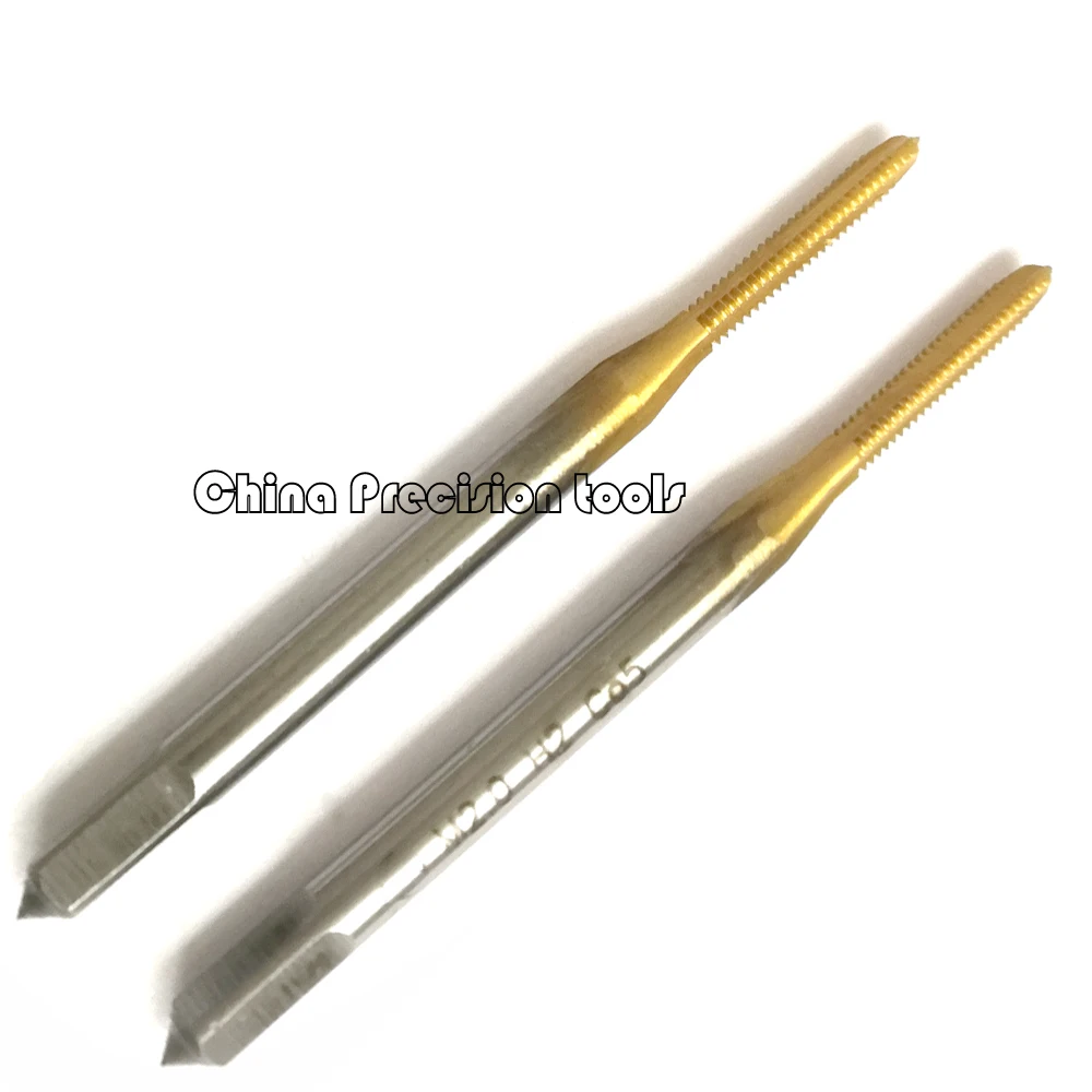 Hss-co TIN Right Hand Metric thread tap Straight Flute Thread taps M0.8 M0.9 M1 M1.1 M1.2 M1.3 M1.4 M1.5 M1.6 M1.7 M1.8 M1.9 M2