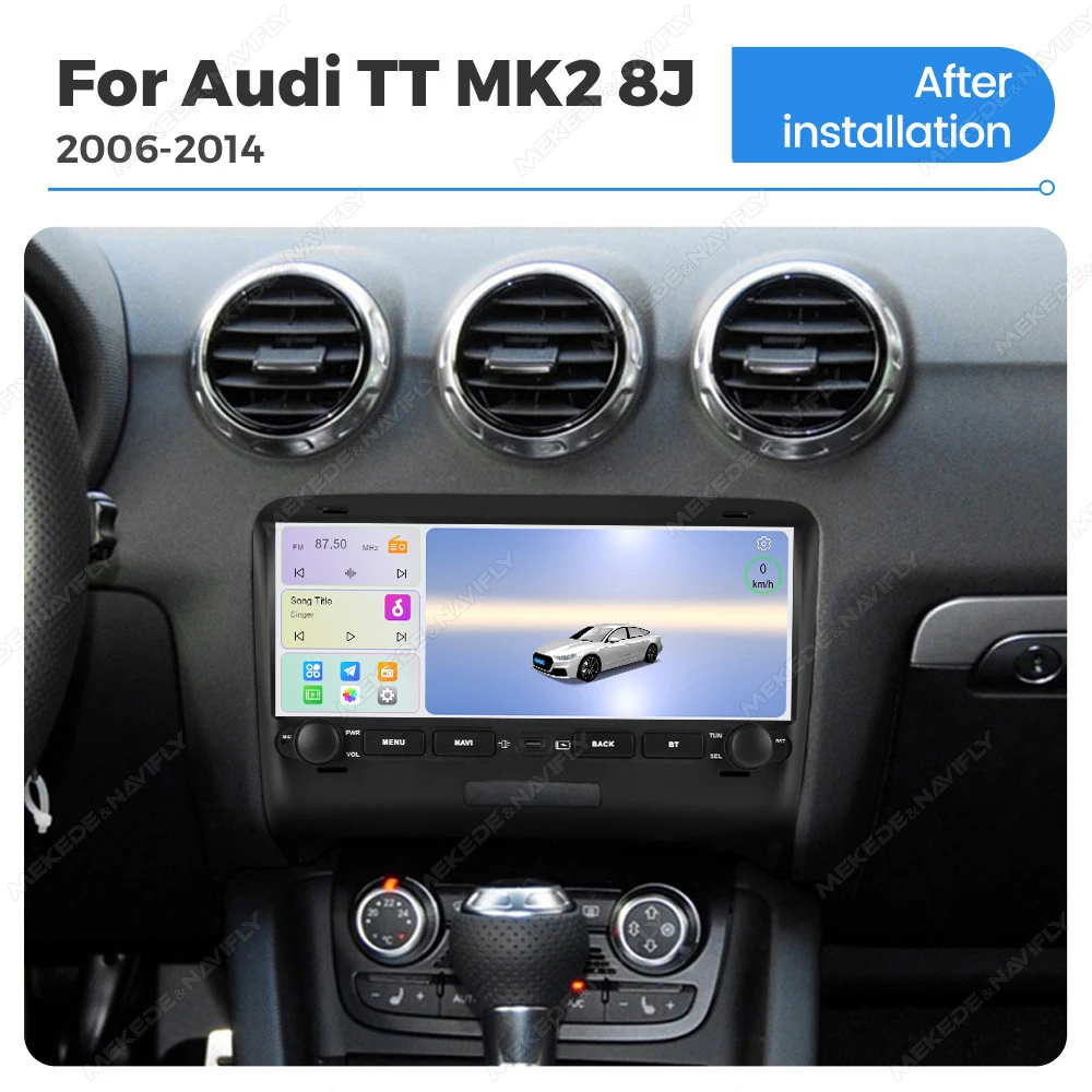 New 10.26 Inch FM Autoradio For Audi TT MK2 8J 2006-2014 Wireless Carplay Android Auto GPS BT Car Radio Stereo Multimedia Player