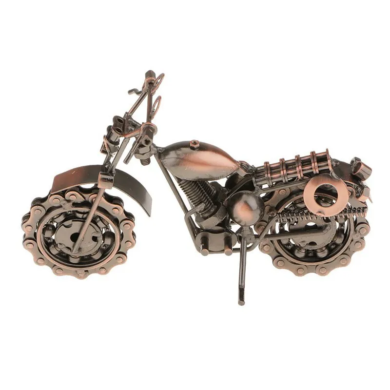 Vintage Metal Craft Motorbike Motorcycle Model Home Decor Ornament Gift