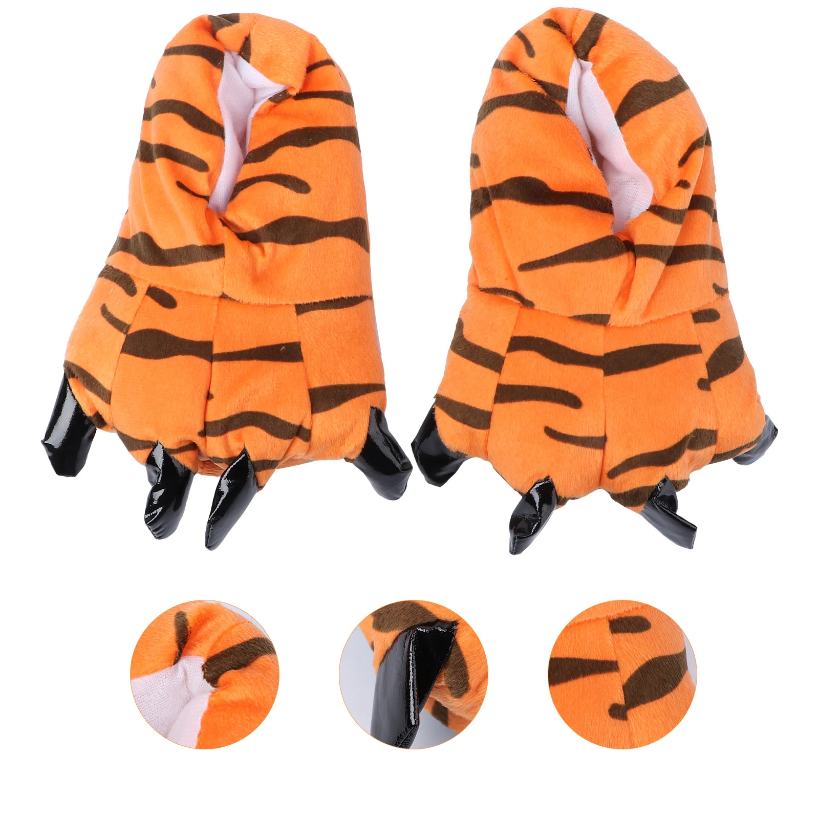 

1Pair Warm Indoor Paw Shoes Women's Winter Home Shoes Anti-Slip Sole Soft Cartoon Design Cozy Household Footwear Stylish Unisex