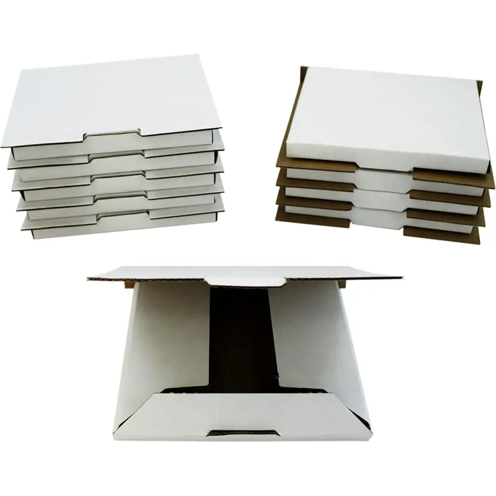 

(10) Стандартные складные белые картонные почтовые коробки для одного CD-диска - 6.5x5.5x0.75 дюйма - Коробки/контейнеры для доставки