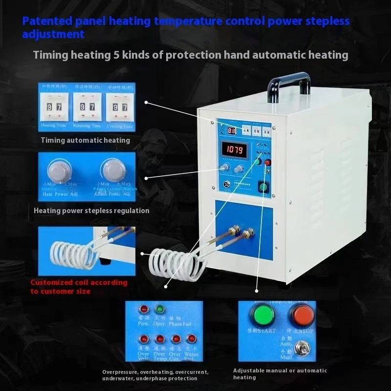 Small High-Frequency Induction Machine Welding Equipment Metal Stainless Steel Brazing Quenching Heating