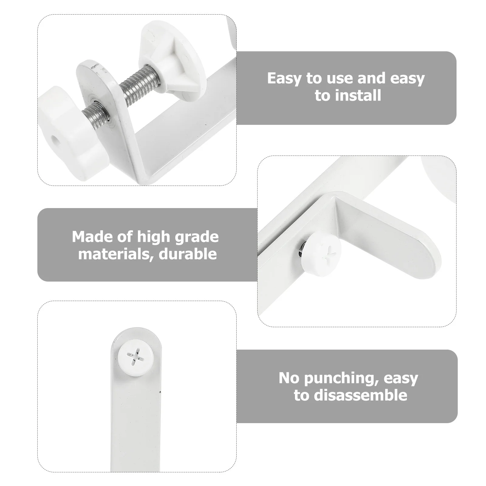 

Metal Painted Bracket For Hole Board Durable Iron Rack Desktop Storage Shelf Holder Wall Mountable Fixing Stand Iron Racks