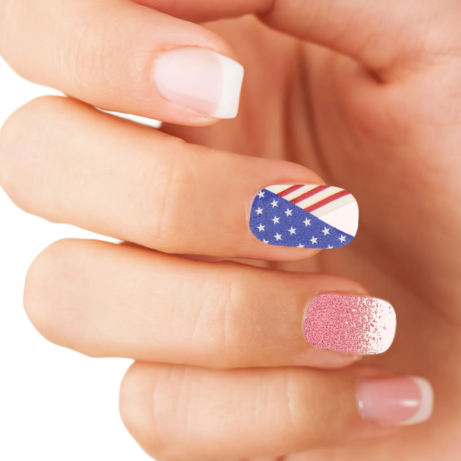 6Sheets Fingernail Stickers 4Th of July Waterproof Nail Wraps Patriotic Self Adhesive Full Nail Decals Independence Day Manicure