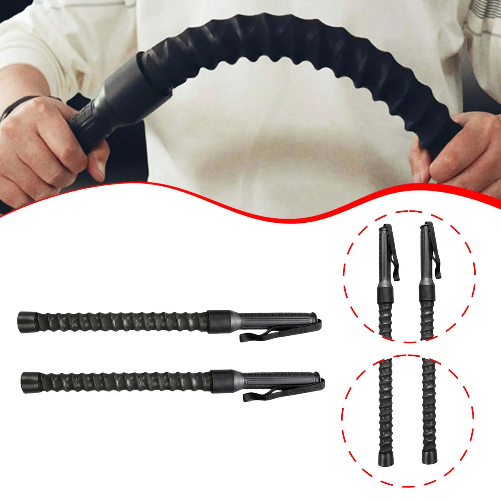

2Pcs Battle Ropes with Hanging Rope Exercise Rope for Exercise Home Battling