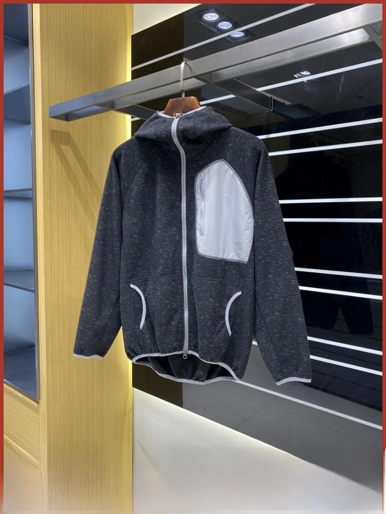 

Повседневное мужское спортивное пальто на открытом воздухе Jaet с кукурузным узором, бархатное пальто с капюшоном, подходит для длинной свечи, застежка-молния сбоку