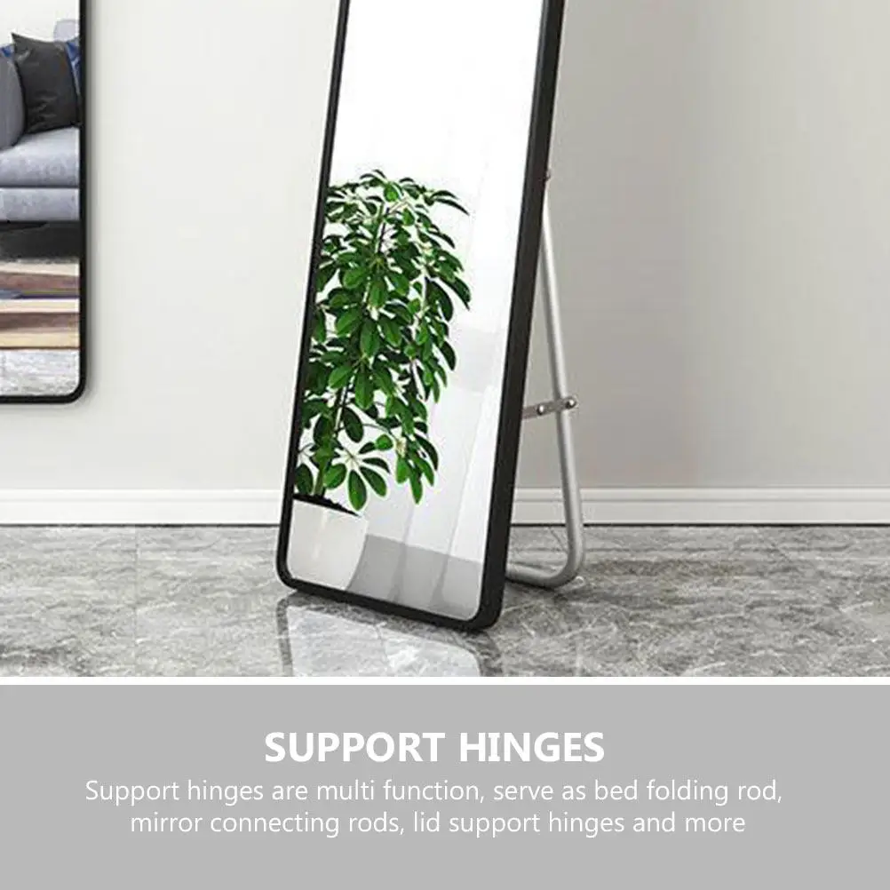 1Pair Floor Mirror Connecting Rods Multi Function Folding Lid Support Hinges Strong Lift Cabinet Door Hinges Foldable