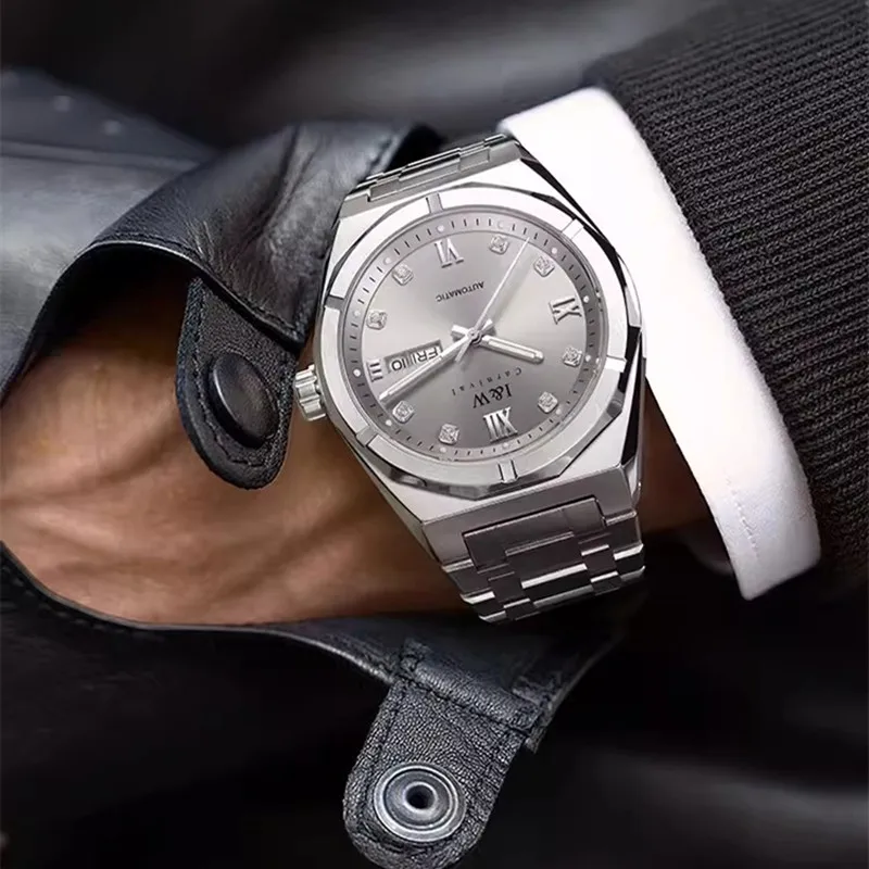 CARNIVAL Brand Mechanical Watch Luxury Sapphire Calendar MIYOTA Movement Automatic Wristwatches Waterproof for Man Montre Homme