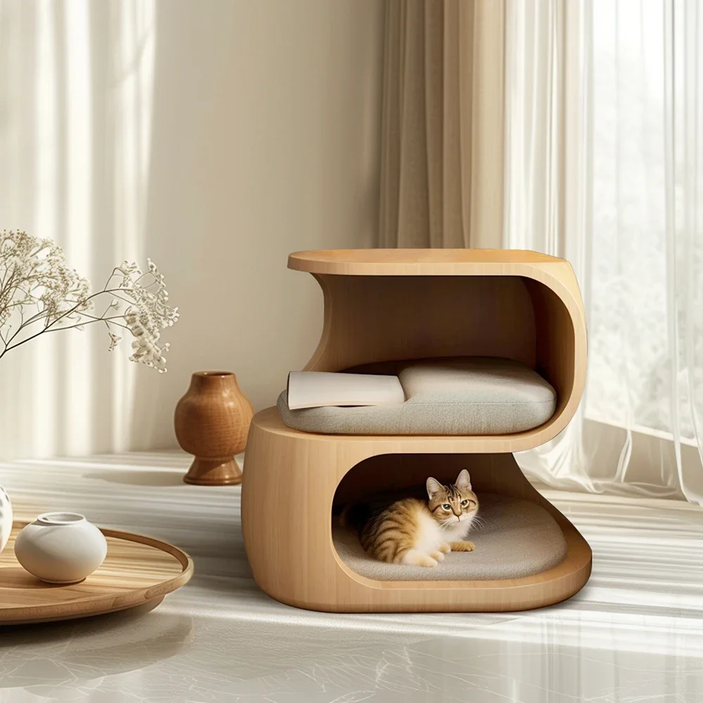 Cute Cat House Custom Pet Nest Good Quality 3D printing Pet Furniture