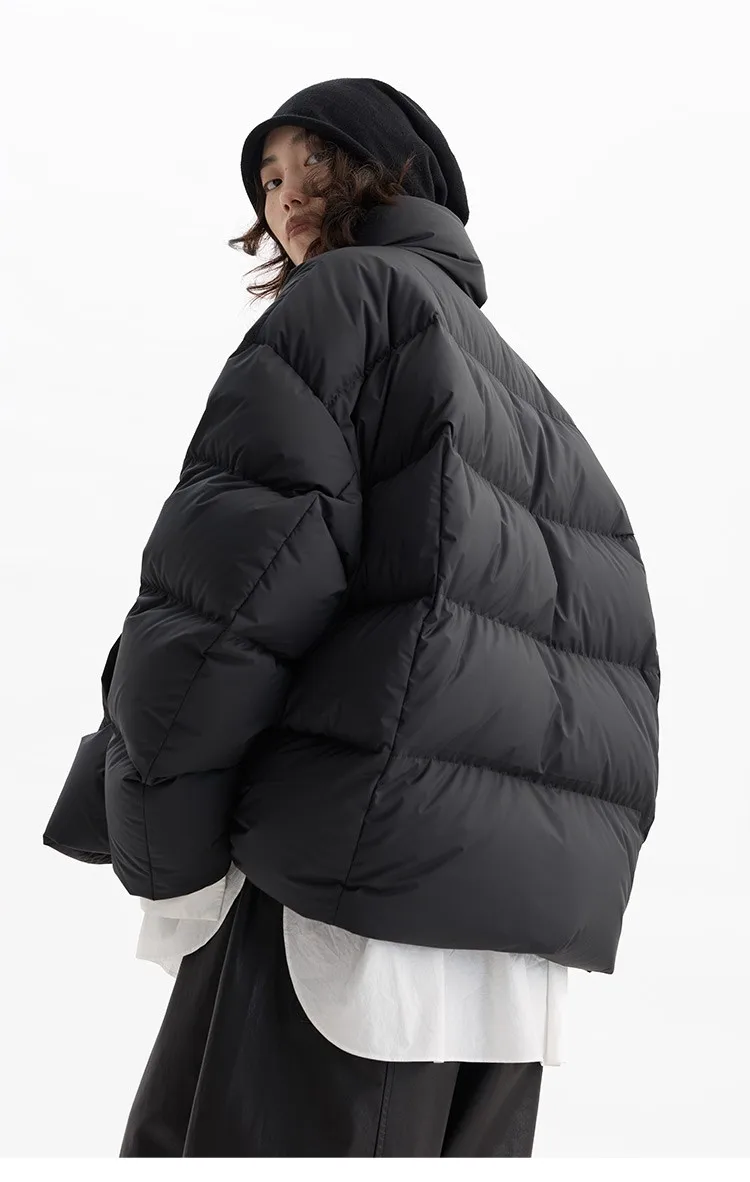 Women's Thickened Cocoon-Shaped Down Jacket, 90% Duck Down, Warm, Loose, Versatile Coat, New Winter 2026 Model